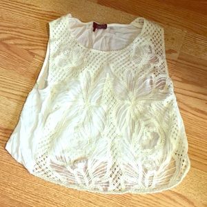 White crop top